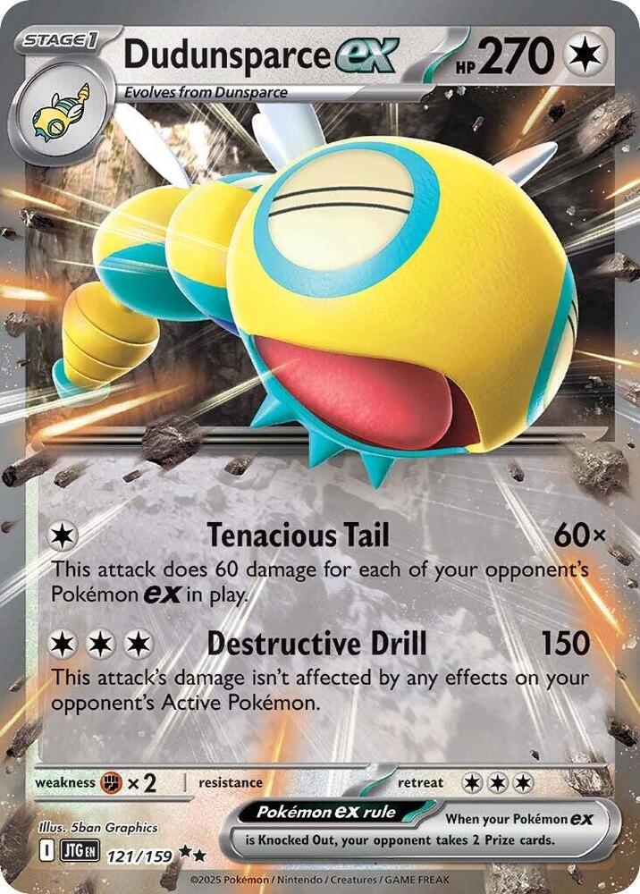 Dudunsparce ex - 121/159 - Double Rare (Inglés Foil NM)