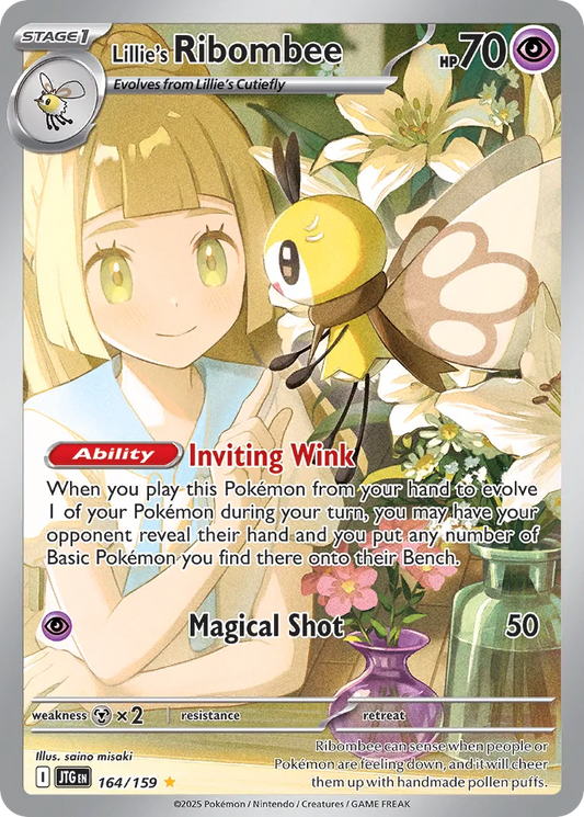 Lillie's Ribombee - 164/159 - Illustration Rare (Inglés Foil NM)