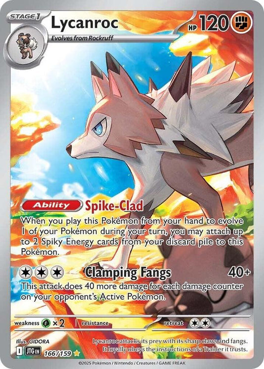 Lycanroc - 166/159 - Illustration Rare (Inglés Foil NM)