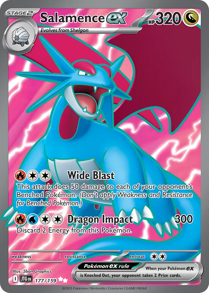Salamence ex - 177/159 - Ultra Rare (Inglés Foil NM)