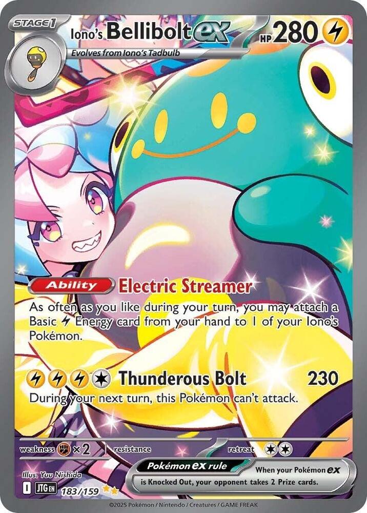 Iono's Bellibolt ex - 183/159 - Special Illustration Rare (Inglés Foil NM)