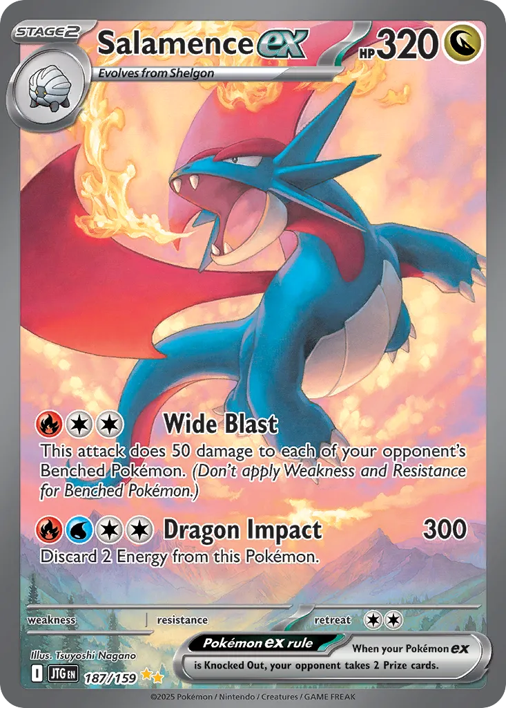 Salamence ex - 187/159 - Special Illustration Rare (Inglés Foil LP)