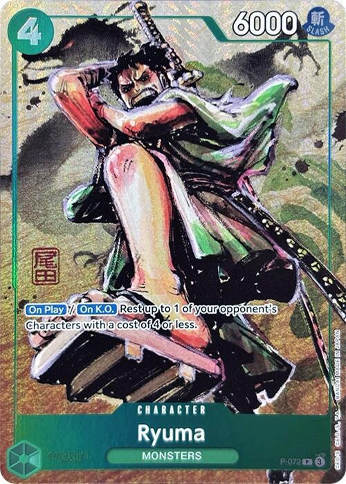 Ryuma (Oda Stamped Signature) (Premium Card Collection -Best Selection Vol. 3-) - P-072 - Promo Foil (Inglés Foil NM)