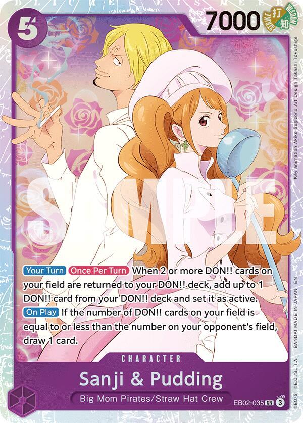 Sanji & Pudding - EB02-035 - Super Rare Foil (Inglés Foil NM)