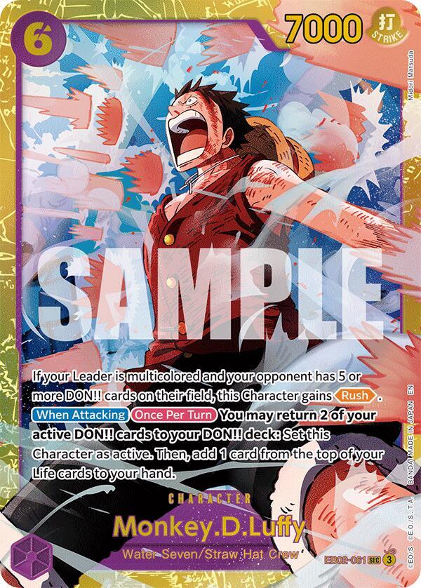 Monkey.D.Luffy (061) - EB02-061 - Secret Rare Foil (Inglés Foil NM)