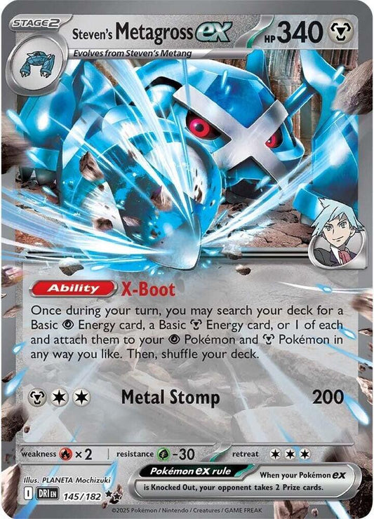Steven's Metagross ex - 145/182 - Double Rare (Español Foil NM)