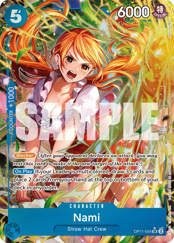 Nami (054) (Alternate Art) - OP11-054 - Alternate Art Foil (Inglés Foil NM)