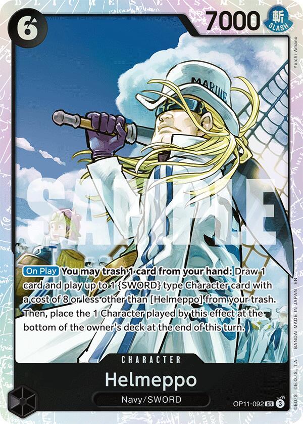 Helmeppo - OP11-092 - Super Rare Foil (Inglés Foil NM)