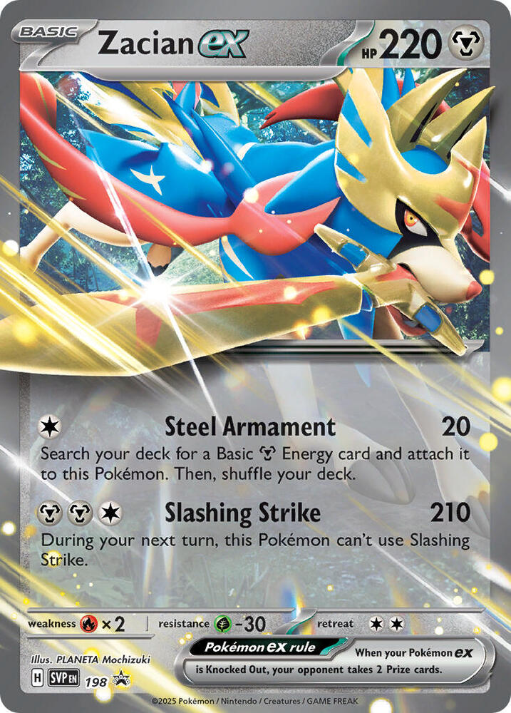 Zacian ex - 198 - Promo (Inglés Foil NM)