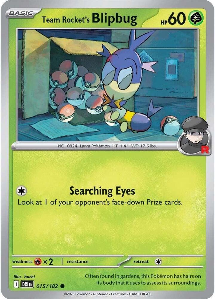 Team Rocket's Blipbug - 015/182 - Common (Español NM)