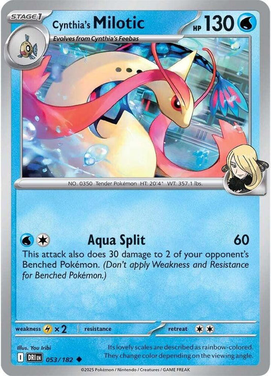 Cynthia's Milotic - 053/182 - Uncommon (Español NM)
