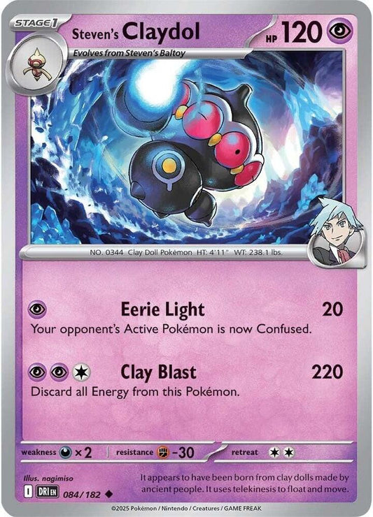 Steven's Claydol - 084/182 - Uncommon (Español NM)