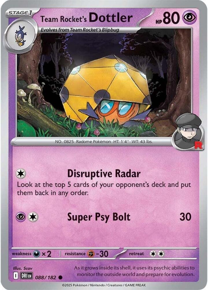 Team Rocket's Dottler - 088/182 - Common (Español NM)