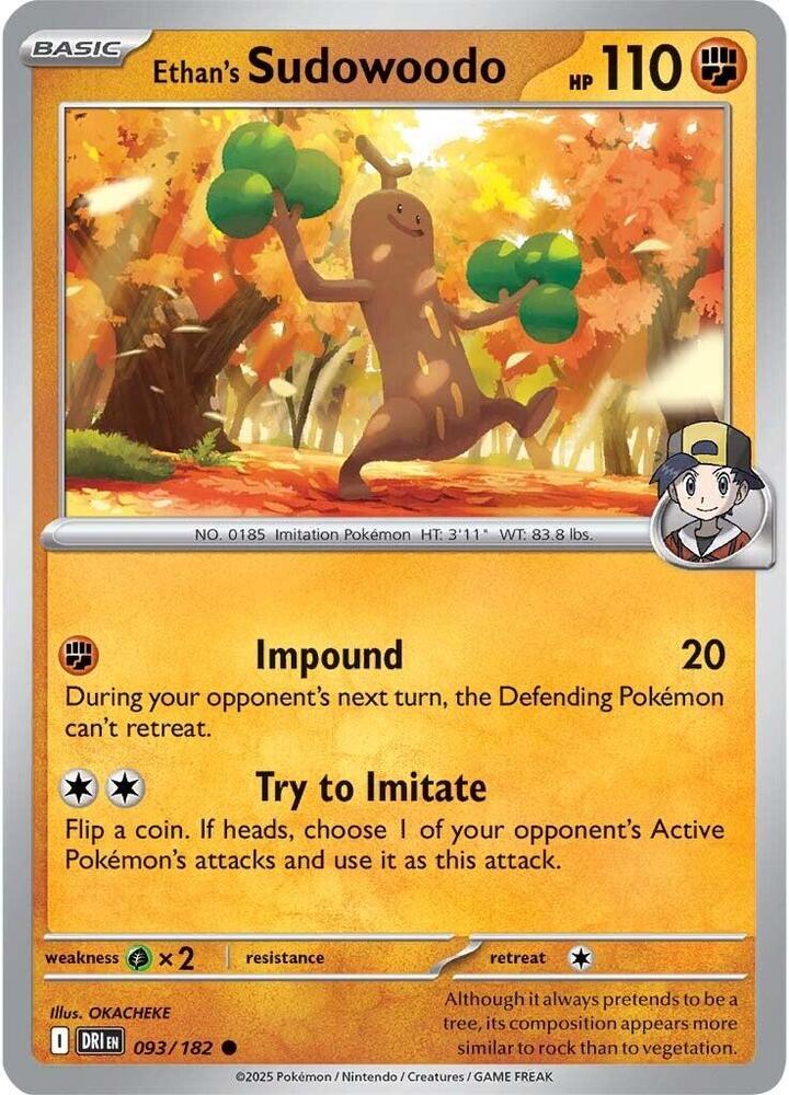 Ethan's Sudowoodo - 093/182 - Common (Inglés NM)