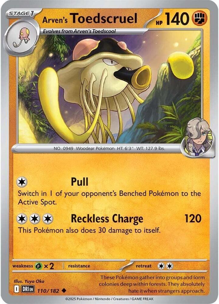 Arven's Toedscruel - 110/182 - Uncommon (Español NM)