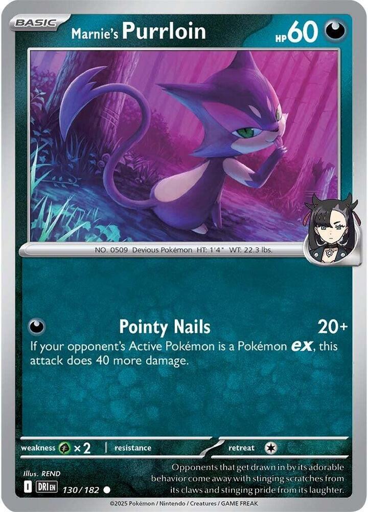 Marnie's Purrloin - 130/182 - Common (Español NM)