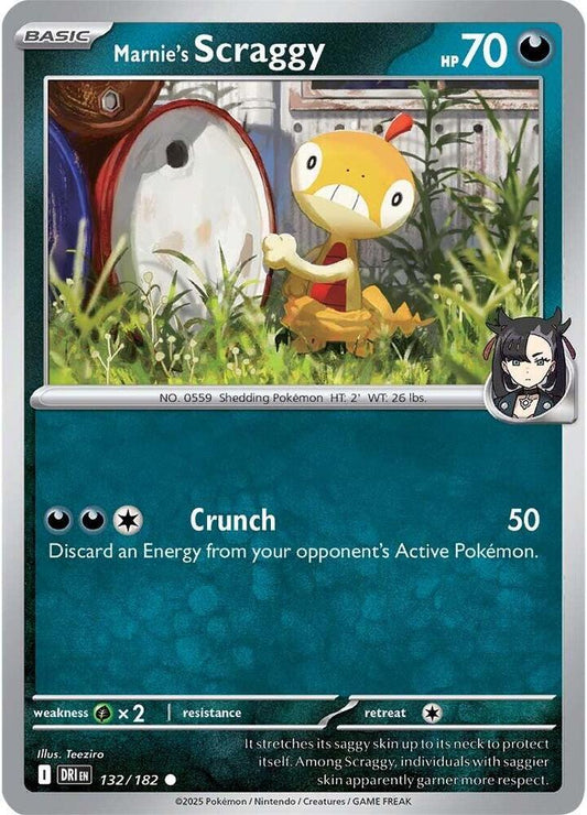 Marnie's Scraggy - 132/182 - Common (Inglés NM)