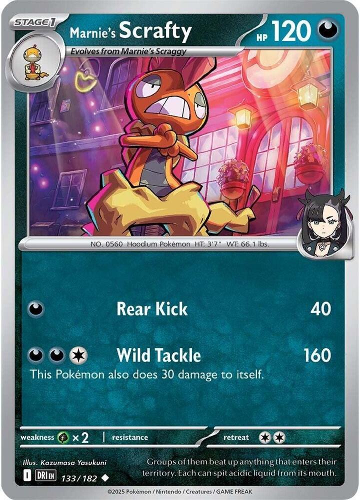 Marnie's Scrafty - 133/182 - Uncommon (Español NM)