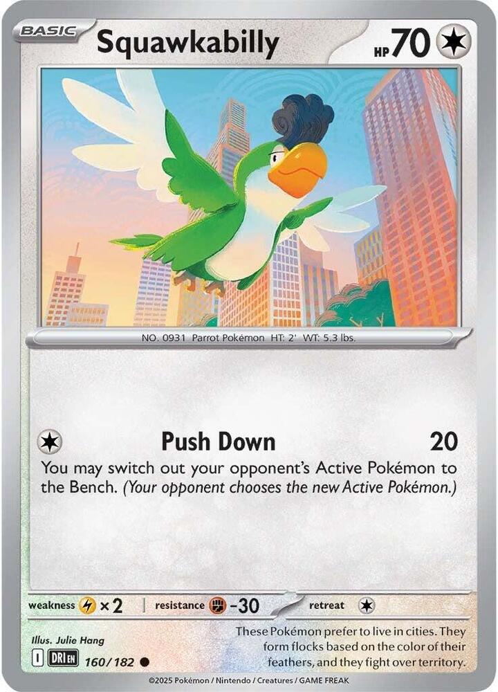 Squawkabilly - 160/182 - Common (Inglés Reverse Holo NM)
