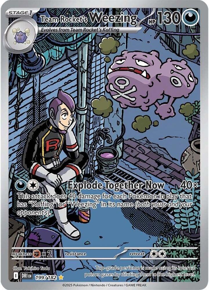 Team Rocket's Weezing - 199/182 - Illustration Rare (Inglés Foil NM)