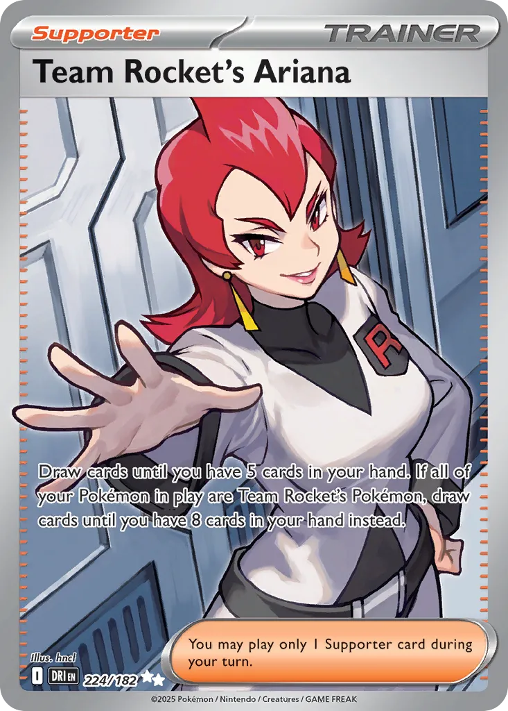 Team Rocket's Ariana - 224/182 - Ultra Rare (Inglés Foil NM)