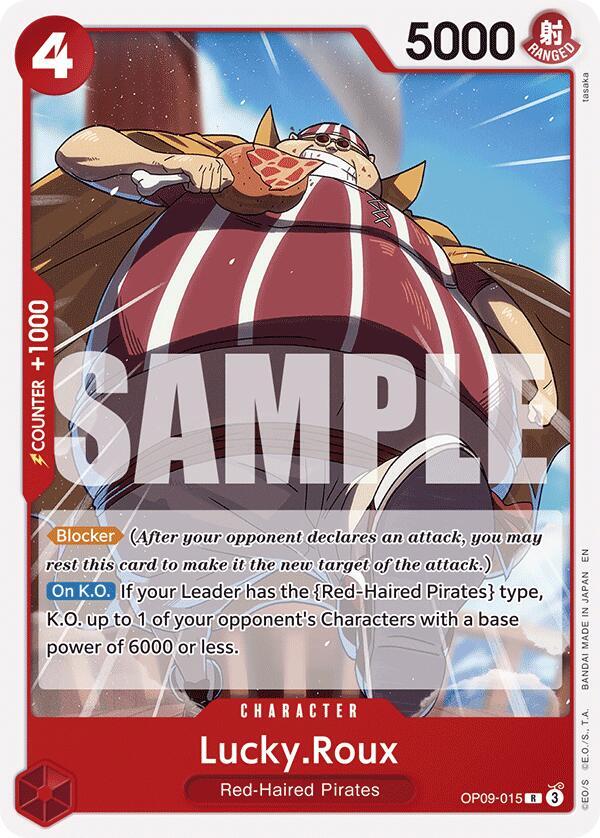 Lucky.Roux (Reprint) - OP09-015 - Rare (Inglés NM)