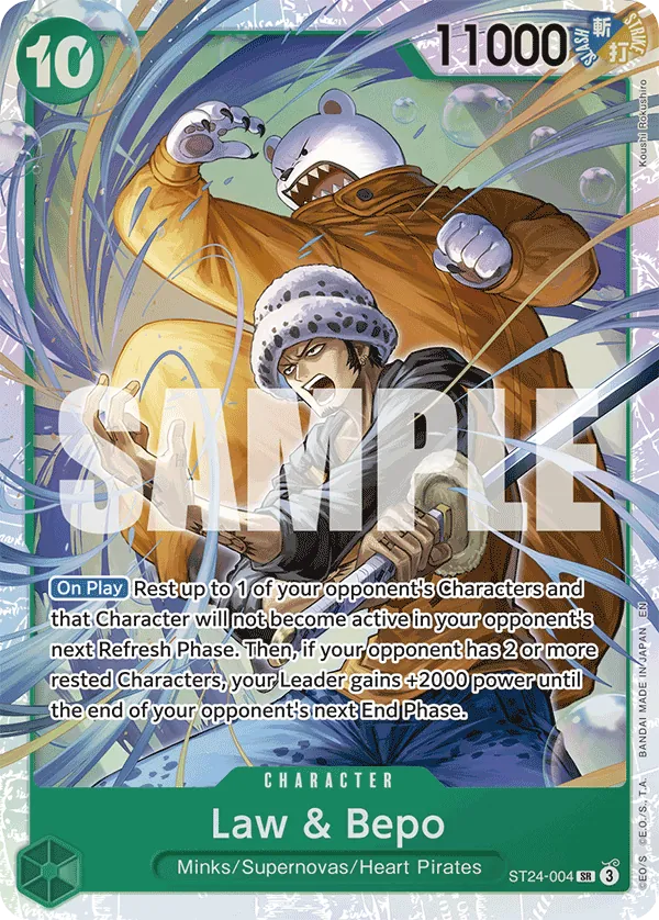 Law & Bepo - ST24-004 - Super Rare Foil (Inglés Foil NM)