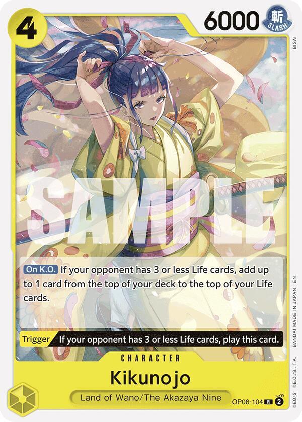 Kikunojo (Reprint) - OP06-104 - Rare (Inglés NM)