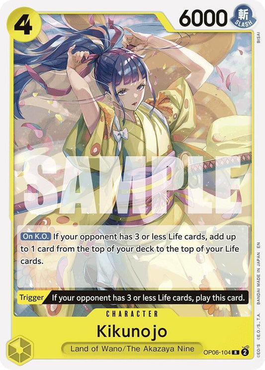 Kikunojo (Reprint) - OP06-104 - Rare (Inglés NM)