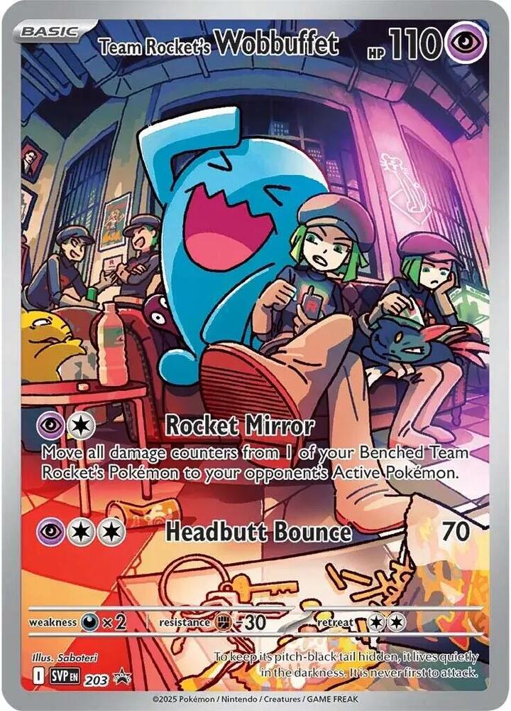 Team Rocket's Wobbuffet - 203 - Promo (Español Foil NM)