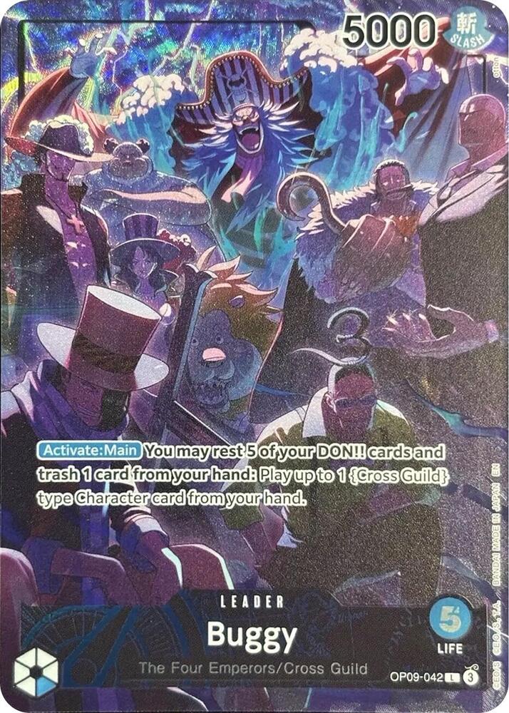 Buggy (English Version 2nd  Anniversary Set) - OP09-042 - Leader Foil (Inglés Foil NM)