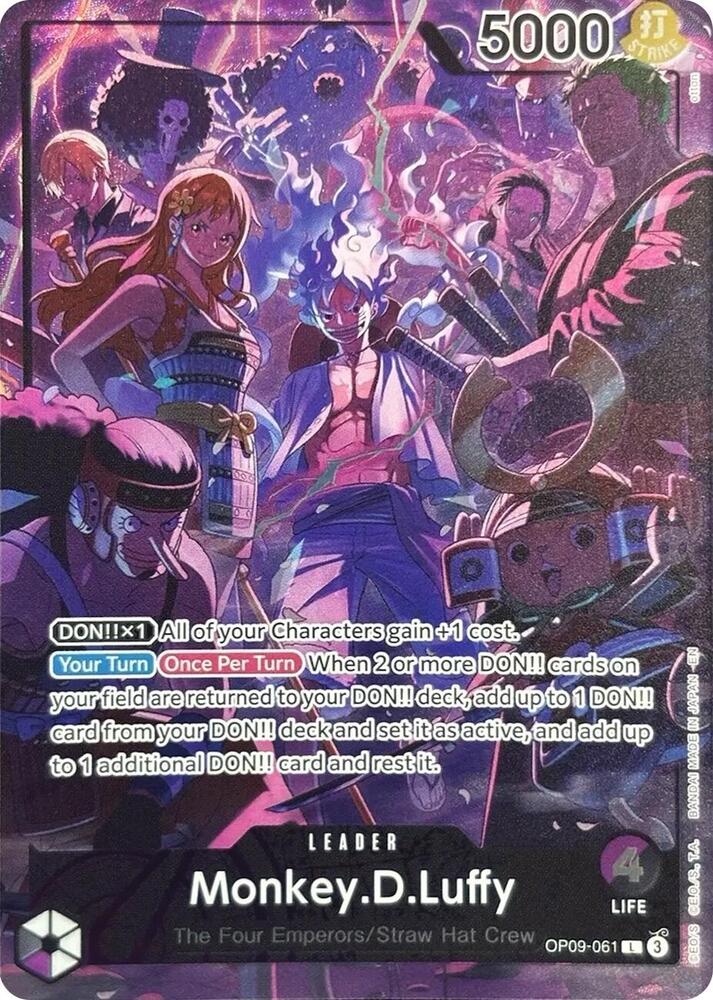 Monkey.D.Luffy (English Version 2nd Anniversary Set) - OP09-061 - Leader Foil (Inglés Foil NM)