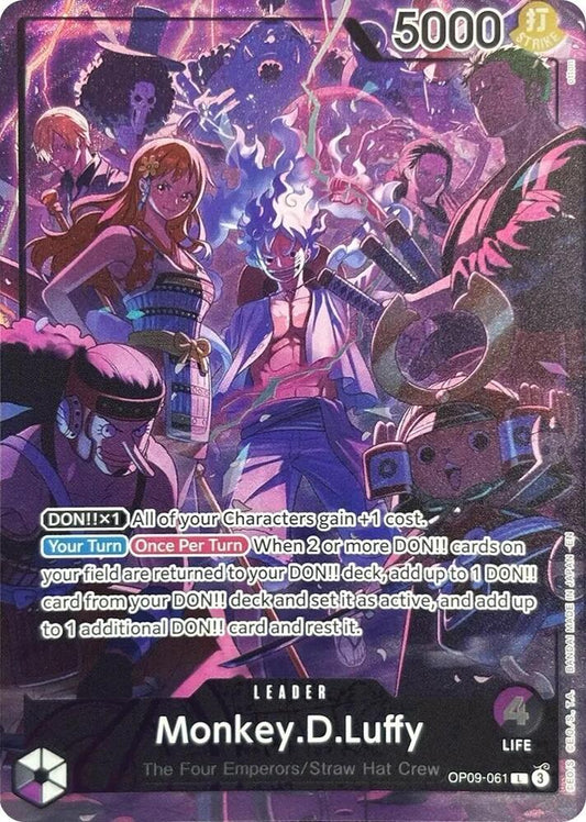 Monkey.D.Luffy (English Version 2nd Anniversary Set) - OP09-061 - Leader Foil (Inglés Foil NM)