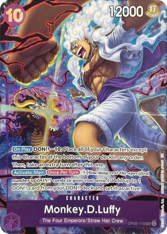 Monkey.D.Luffy (119) (English Version 2nd Anniversary Set) - OP05-119 - Secret Rare Foil (Inglés Foil NM)