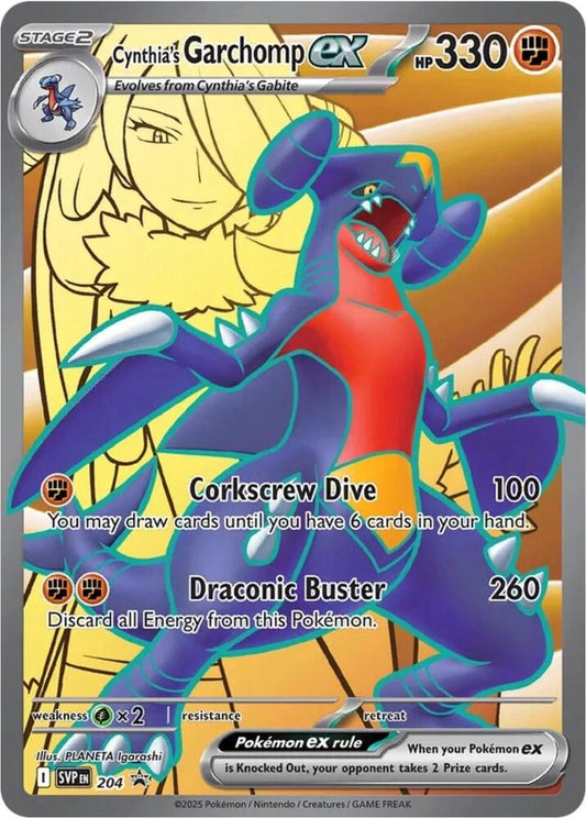 Cynthia's Garchomp ex - 204 - Promo (Inglés Foil NM)