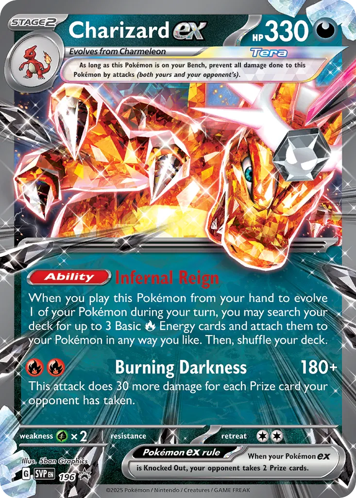 Charizard ex - 196 - Promo (Inglés Foil NM)