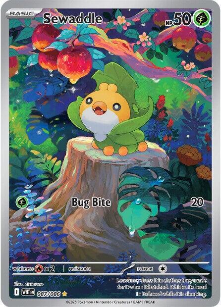 Sewaddle - 087/086 - Illustration Rare (Inglés Foil NM)