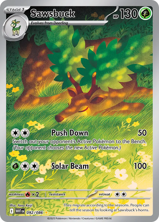 Sawsbuck - 092/086 - Illustration Rare (Inglés Foil NM)