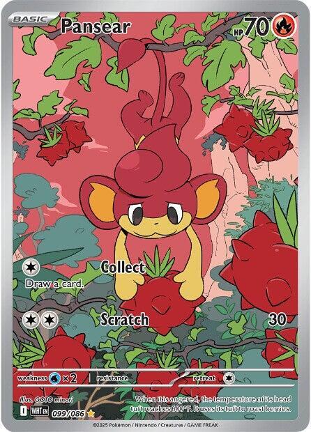 Pansear - 099/086 - Illustration Rare (Inglés Foil NM)