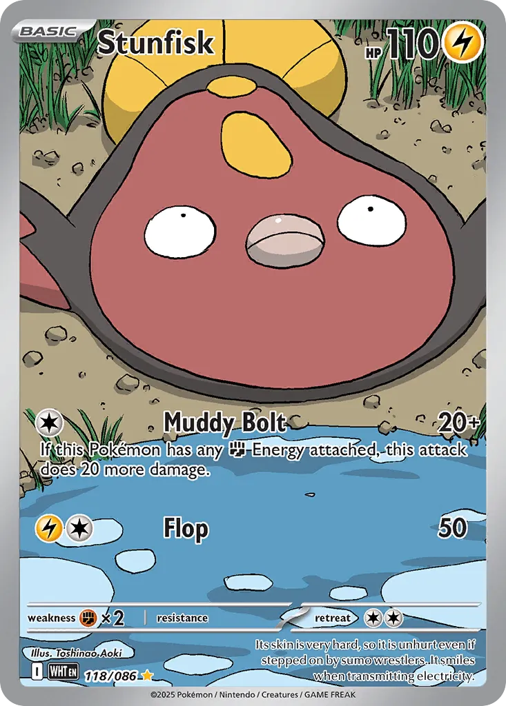 Stunfisk - 118/086 - Illustration Rare (Inglés Foil NM)