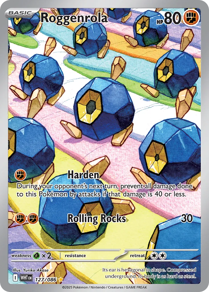 Roggenrola - 127/086 - Illustration Rare (Inglés Foil NM)