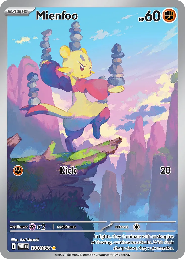 Mienfoo - 133/086 - Illustration Rare (Inglés Foil NM)
