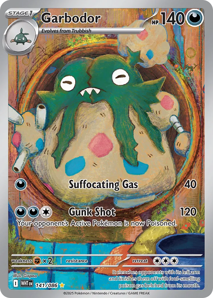 Garbodor - 141/086 - Illustration Rare (Inglés Foil NM)