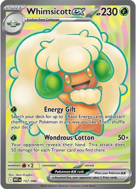 Whimsicott ex - 157/086 - Ultra Rare (Inglés Foil NM)
