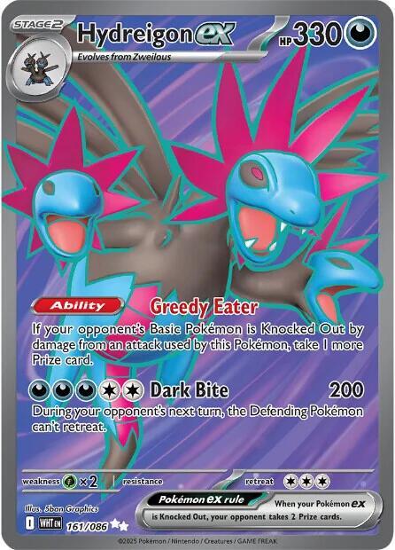 Hydreigon ex - 161/086 - Ultra Rare (Inglés Foil NM)