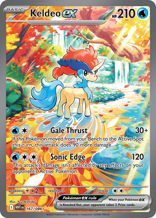 Keldeo ex - 167/086 - Special Illustration Rare (Español Foil NM)