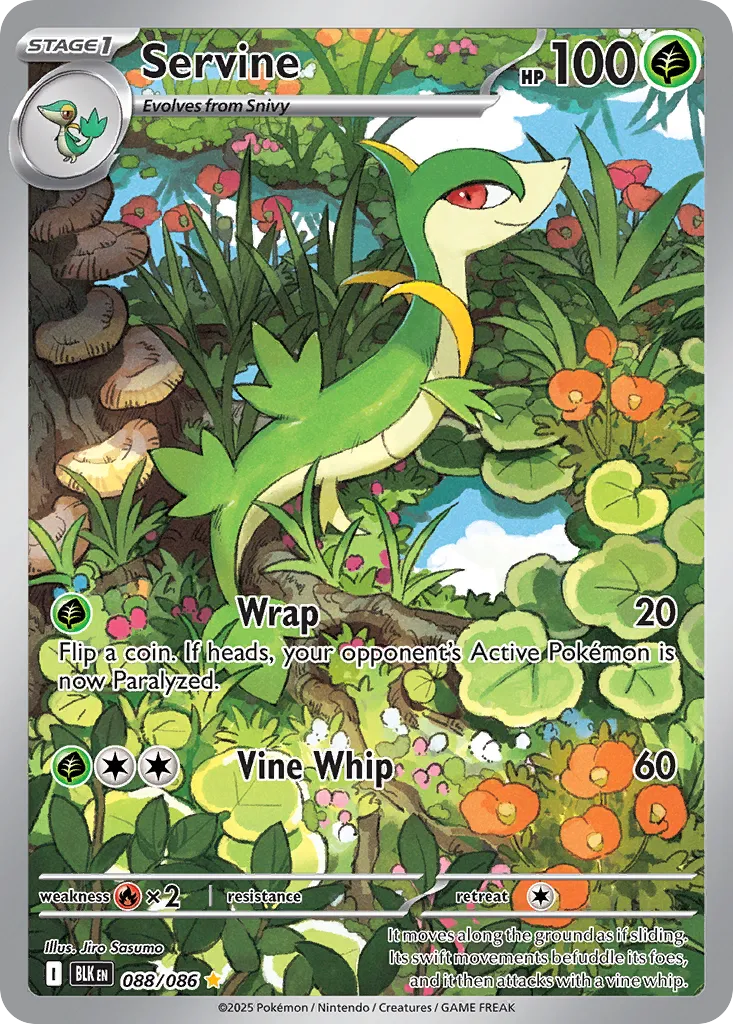 Servine - 088/086 - Illustration Rare (Inglés Foil NM)