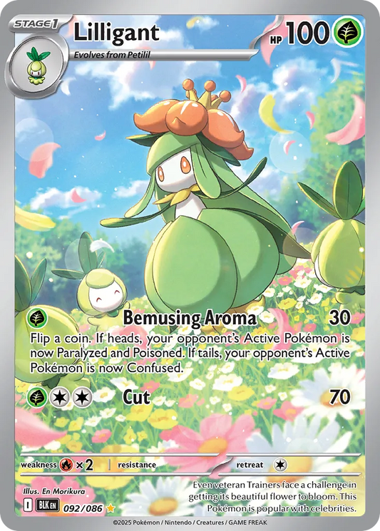 Lilligant - 092/086 - Illustration Rare (Inglés Foil NM)