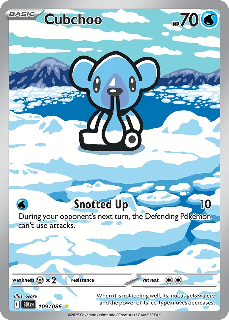 Cubchoo - 109/086 - Illustration Rare (Español Foil NM)