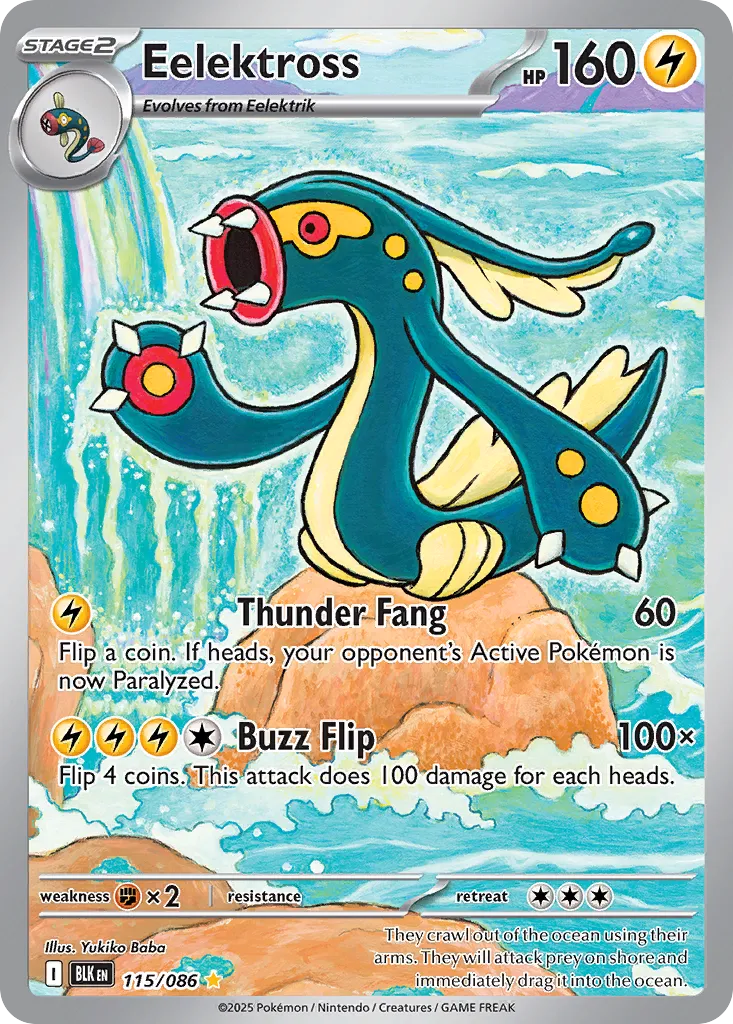 Eelektross - 115/086 - Illustration Rare (Inglés Foil NM)